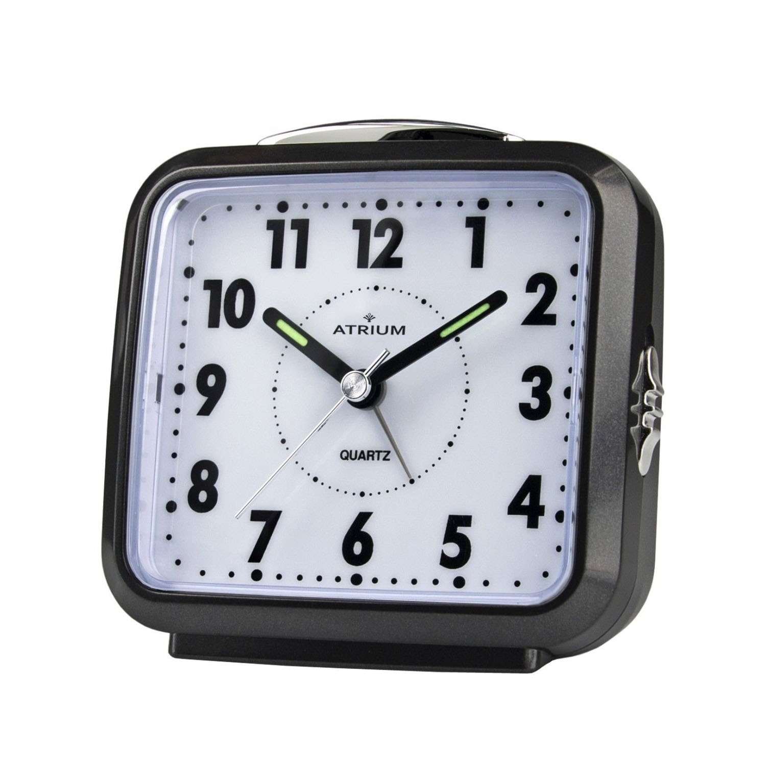 Quadratischer Analoger Atrium Quarz Wecker mit Licht A250 7