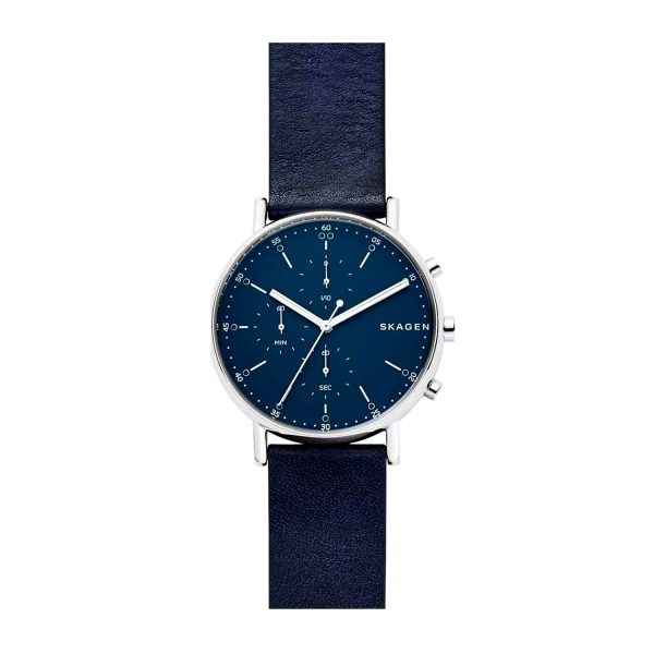 Skagen Herren Chronograph mit Atlantik blauen Zifferblatt SKW6463