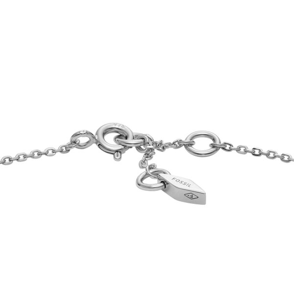 Dezentes Fossil Damen Infinity Armband Silber 925 JFS00633040c