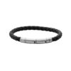 Geflochtenes Fossil Lederarmband Herren Braun JF04089040 1