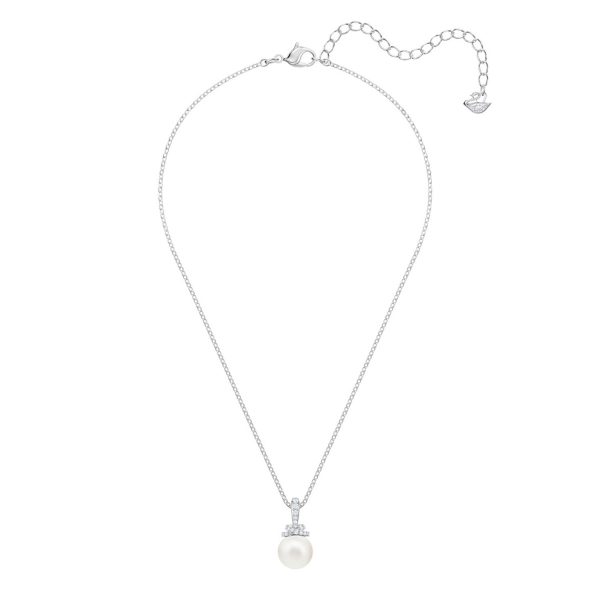 Funkelnde Kristall Swarovski Perlenkette fuer Damen 5452584a