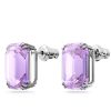 Leuchtende Swarovski Millenia Ohrstecker Violett 5638493b