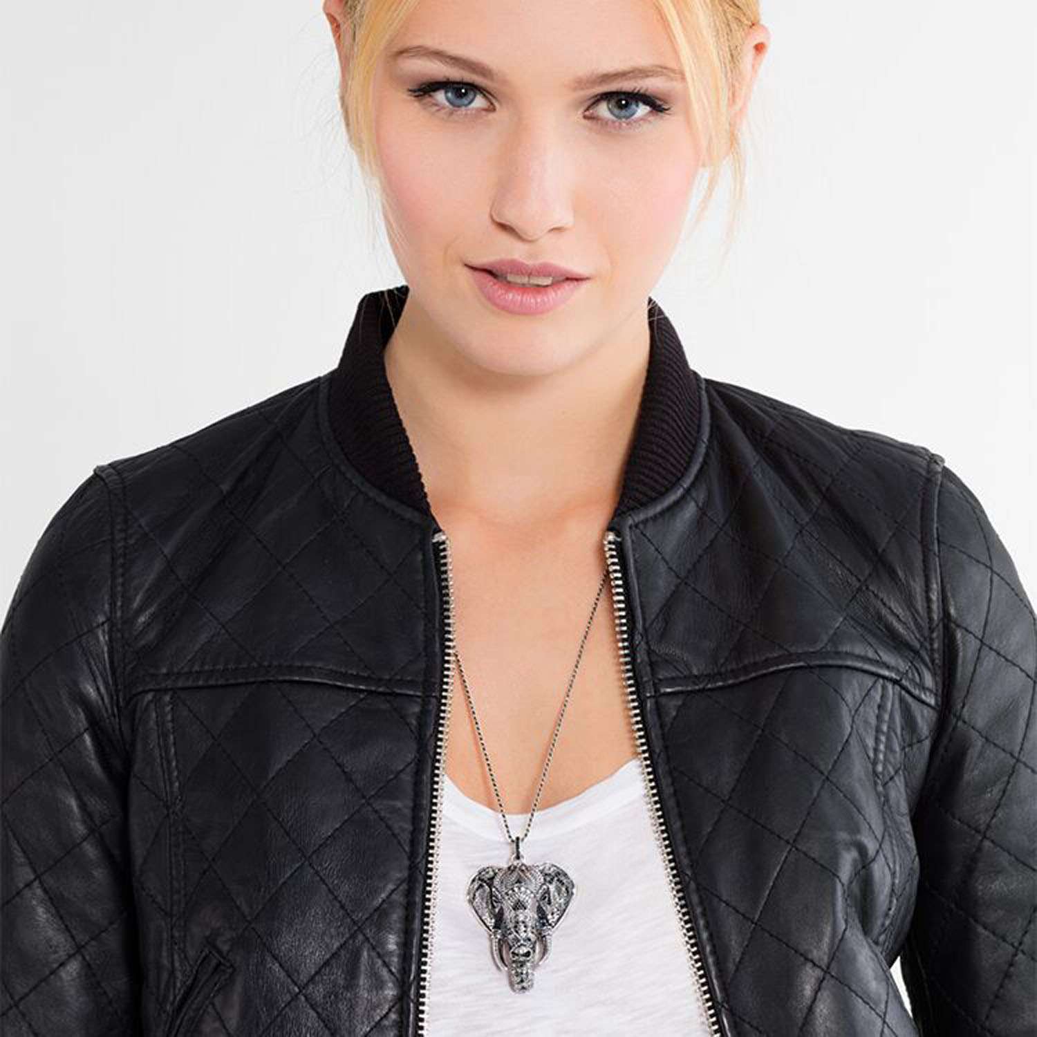 Thomas Sabo Silber Anhaenger Elefant mit Onyx PE738 641 11B