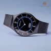 Funkuhr Herren von Bering schwarz matt gebuerstet 51640 228a