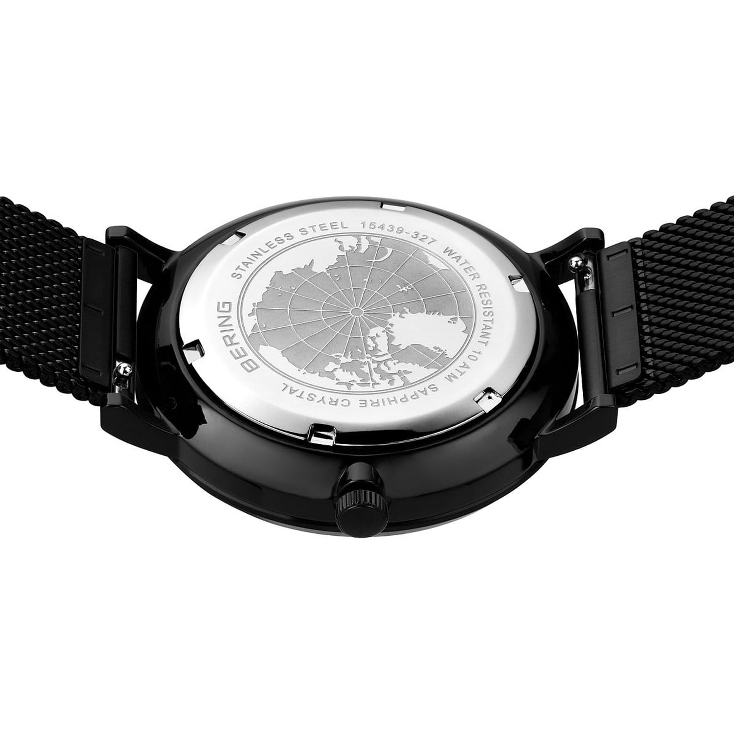 Bering Slim Solar Herrenuhr Safirglas klassisch schwarz 15439 327b
