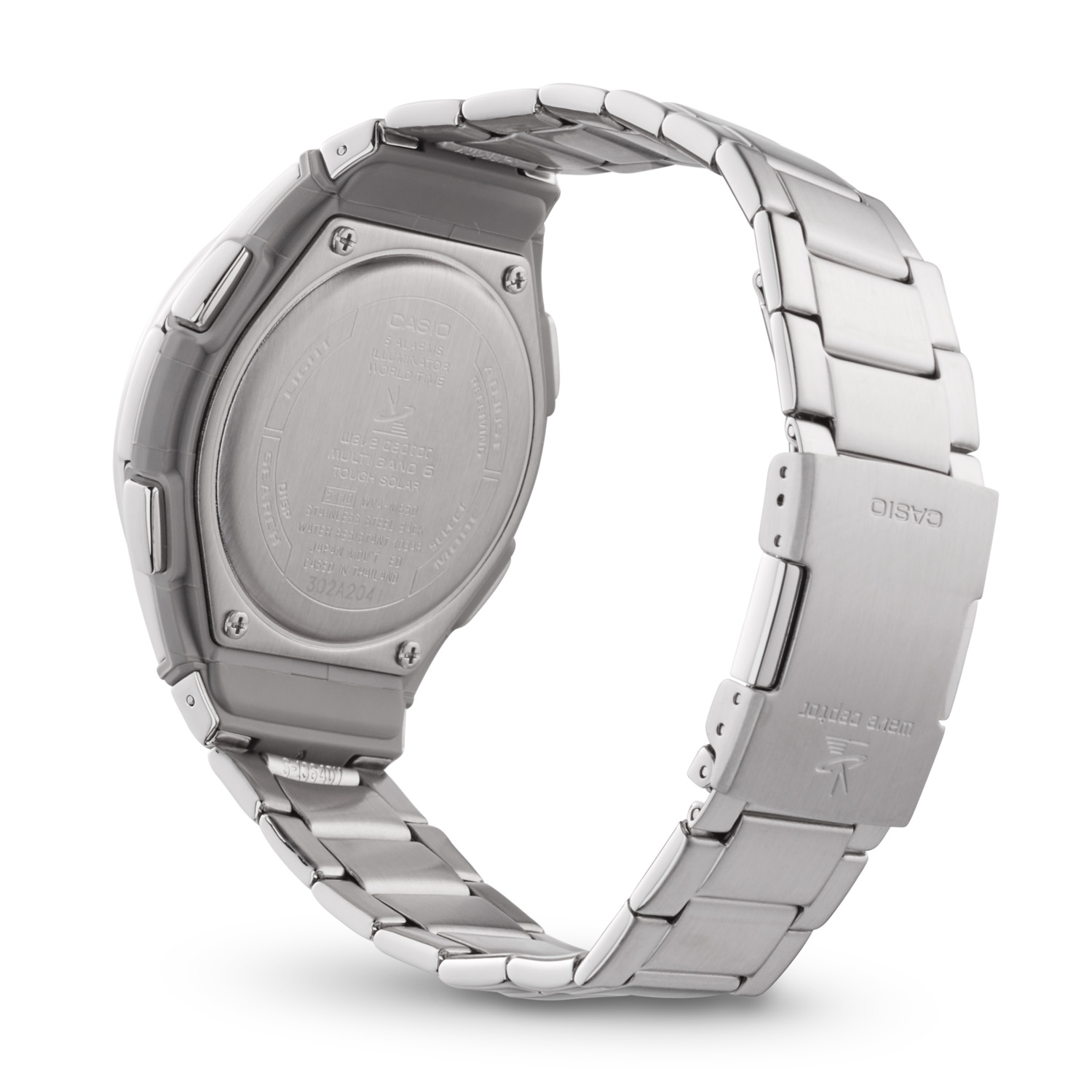 Casio Solar Herren Funkuhr O 44 mm Zifferblatt Blau WVA M650D 2AERc