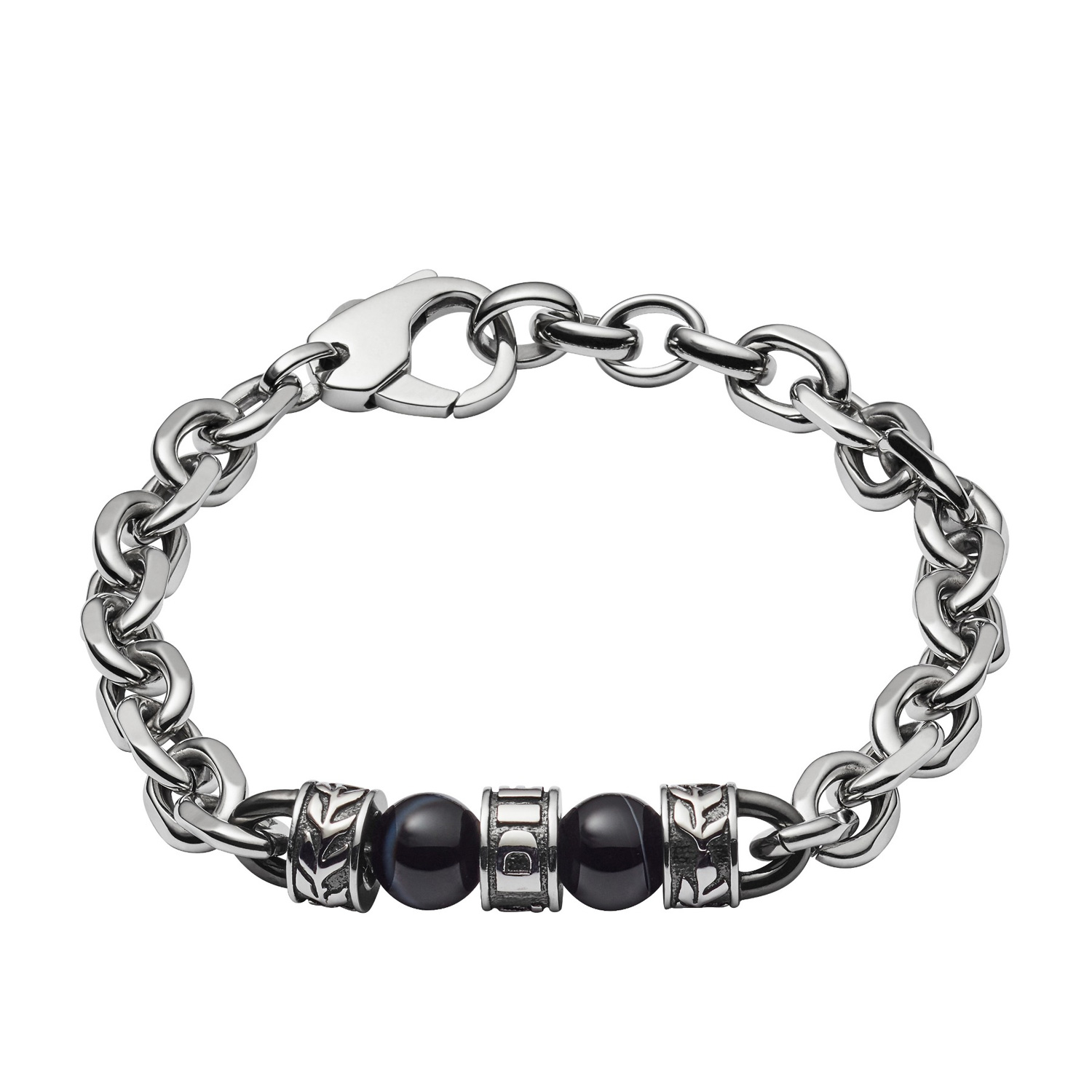Diesel Beads Edelstahlarmband Herren poliert DX1104040