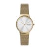 Elegante Skagen Freja Damenuhr Milanaise Edelstahl SKW3027