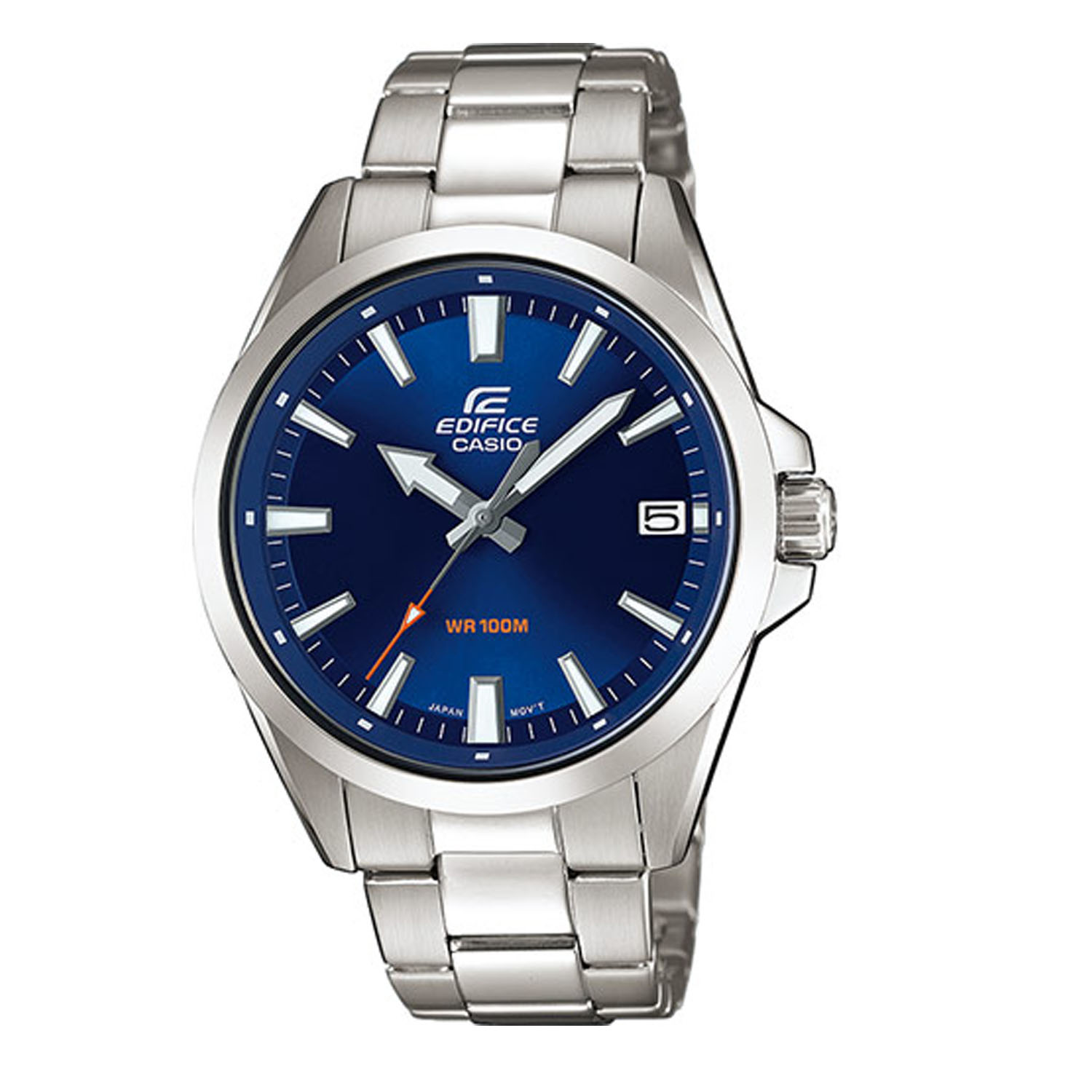Casio Edifice Edelstahl Herren Armbanduhr 10 Bar EFV 100D 2AVUEF