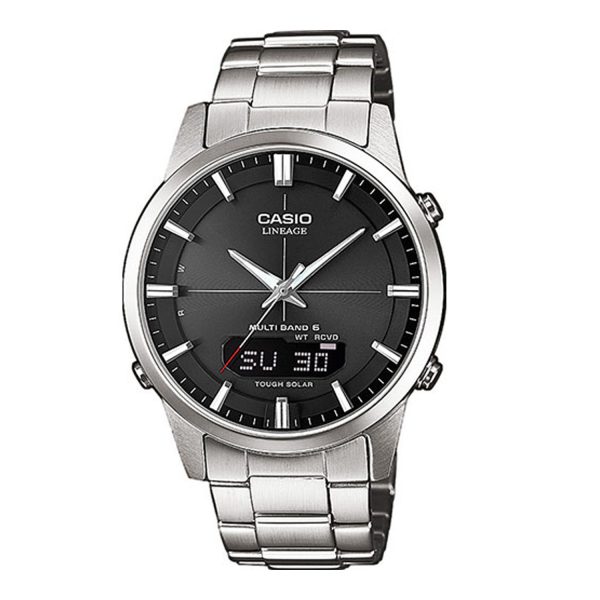 Casio Funk Solaruhr Edelstahl Lineage Herrenuhr LCW M170D 1AER