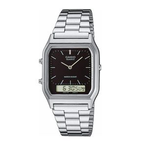 Casio Retro Vintage Edgy Digitaluhr zweite Zeitzone