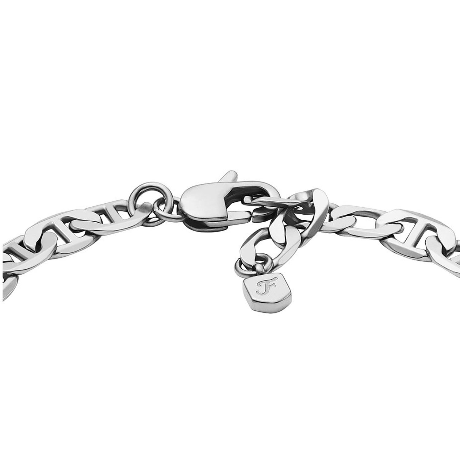 Edelstahl Fossil Armkette Heritage Anchor Chains JA7239040a