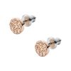 Fossil Ohrstecker Rund Vintage Glitz Rosegold JF00830791b