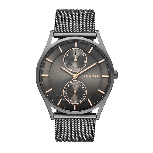 Skagen Holst Herrenuhr in Anthrazit mit Datumsanzeige SKW6180