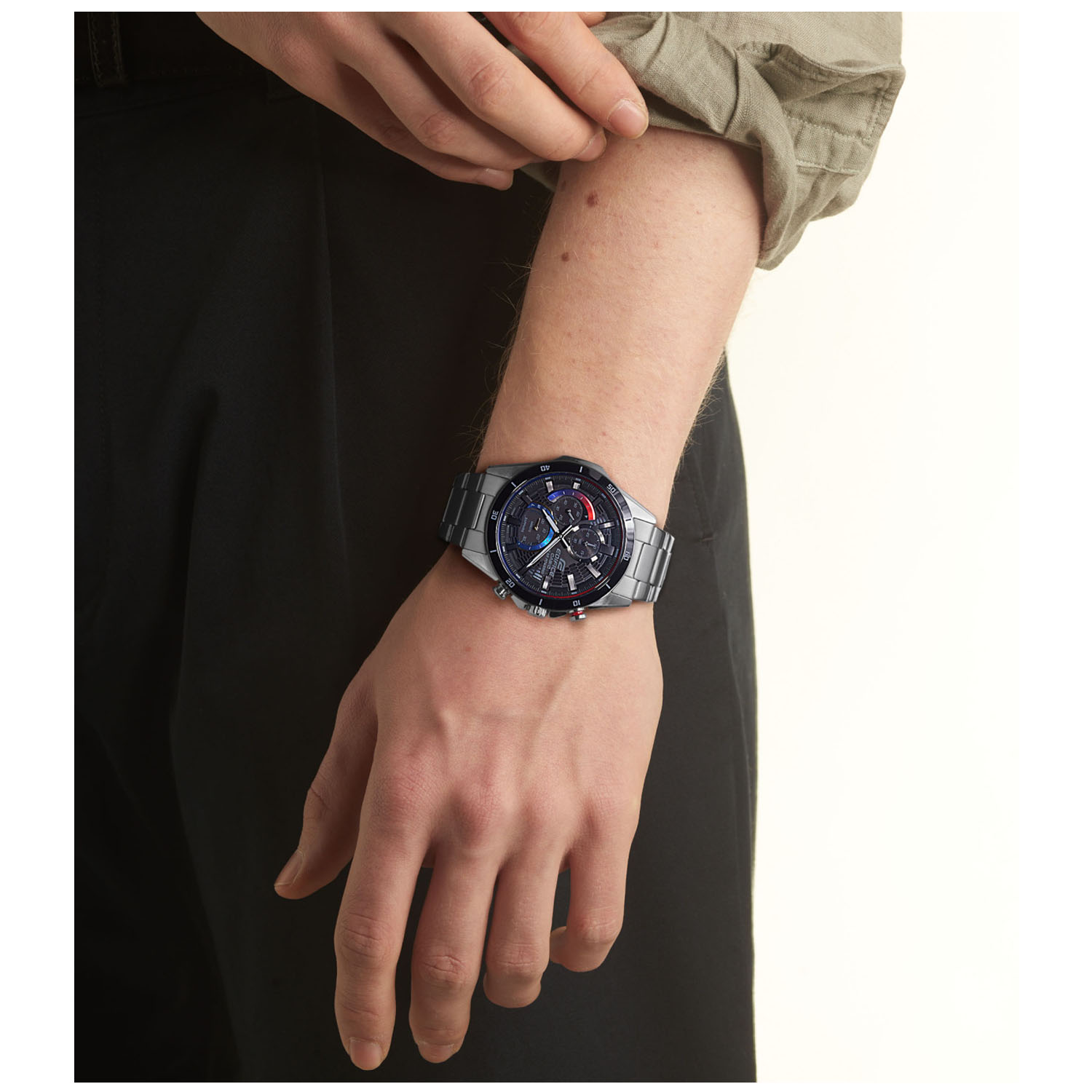 Solar Casio Edifice Herrenuhr Safirglas 10 Bar EFS S610HG 1AVUEFc