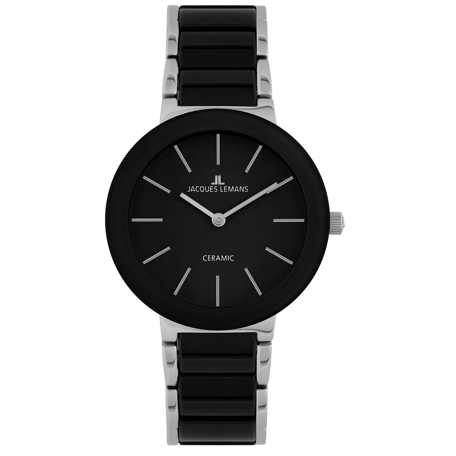 Edelstahl Keramik Armbanduhr Jacques Lemans 42 8A