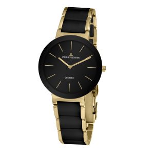 Jacques Lemans Monaco Keramik Damenuhr Bicolor