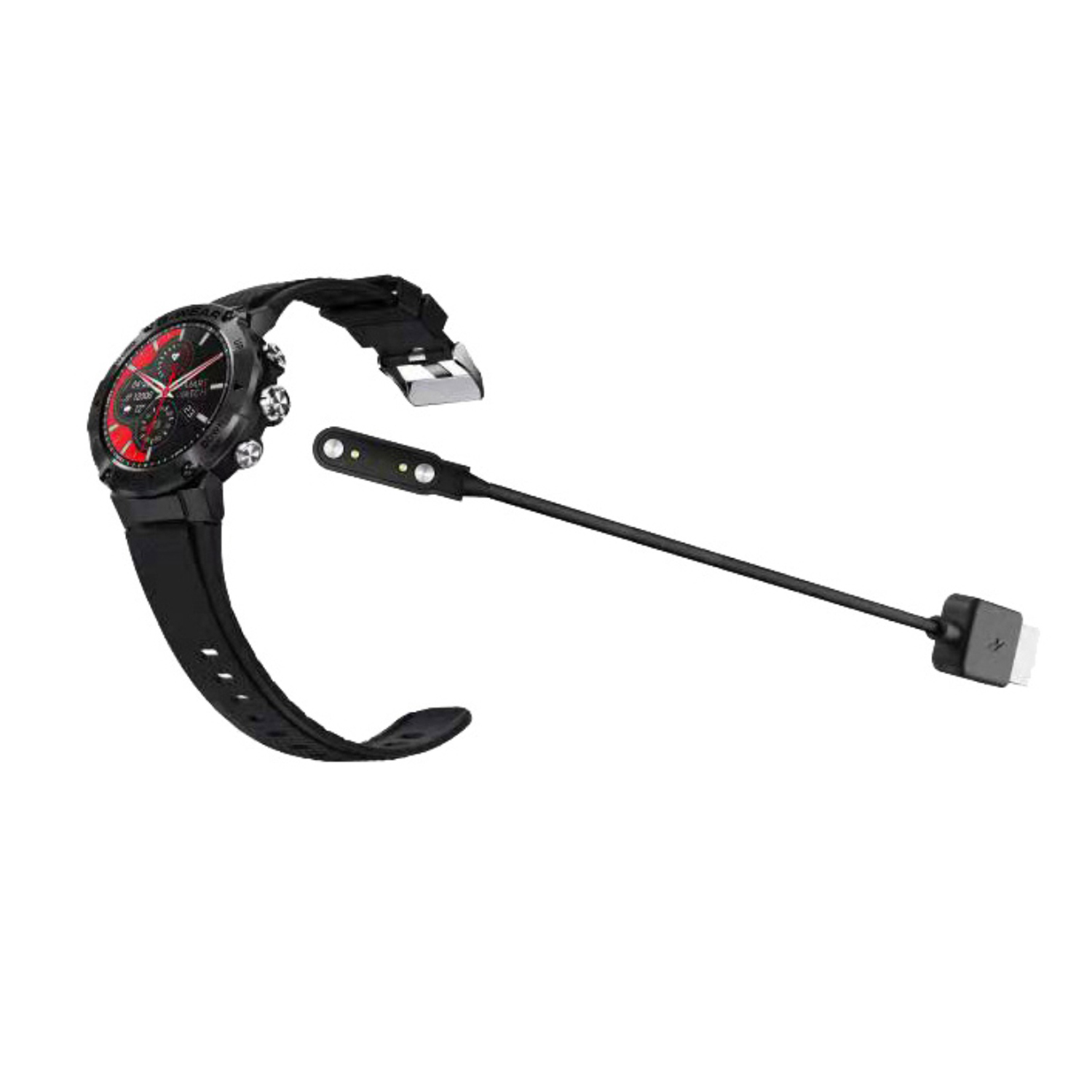 Sport Smartwatch Herrenuhr Digital 45 MM Silikonarmband SWA036