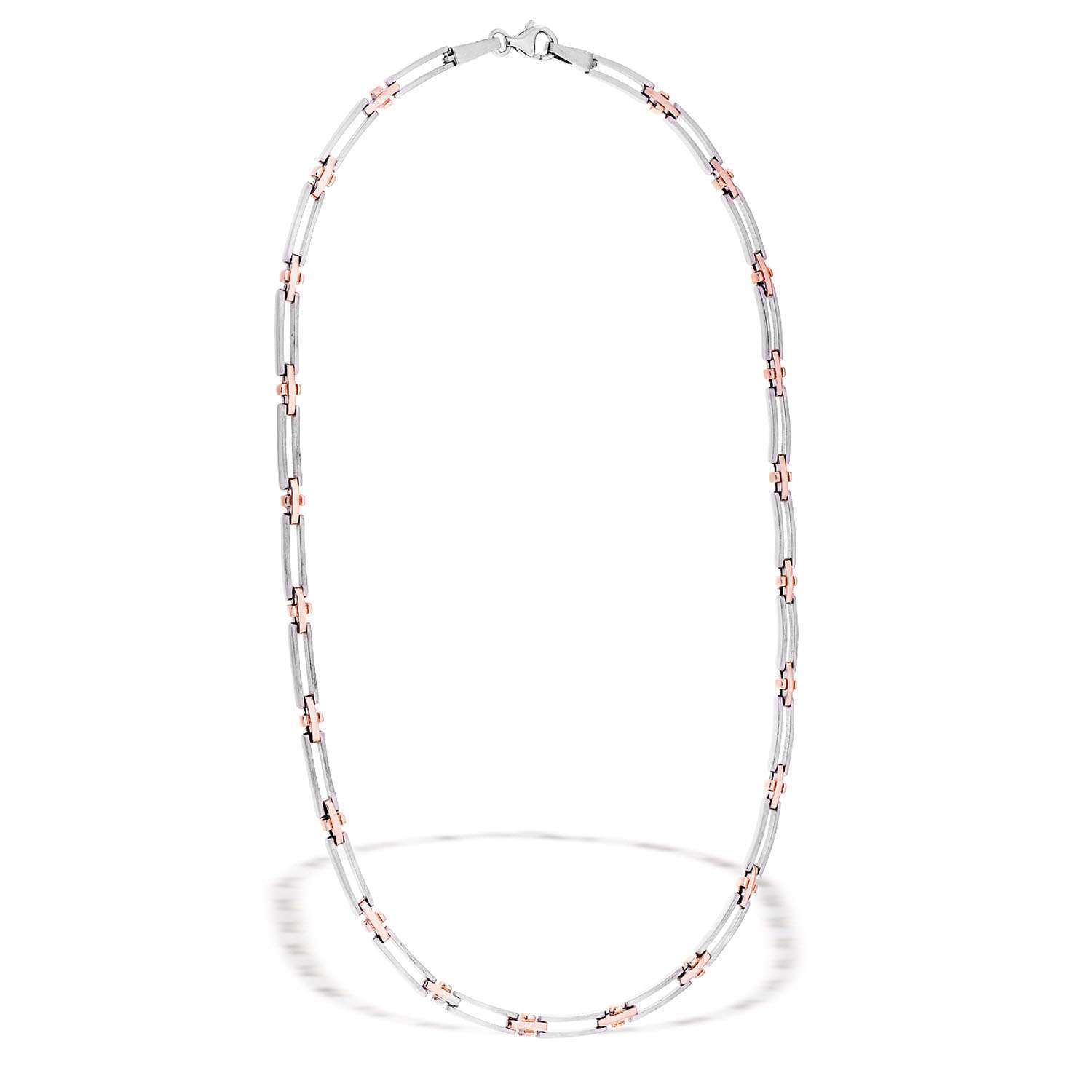 Optimus Collier Rosegold Bicolor 925er Sterling Silber 79 212201 45