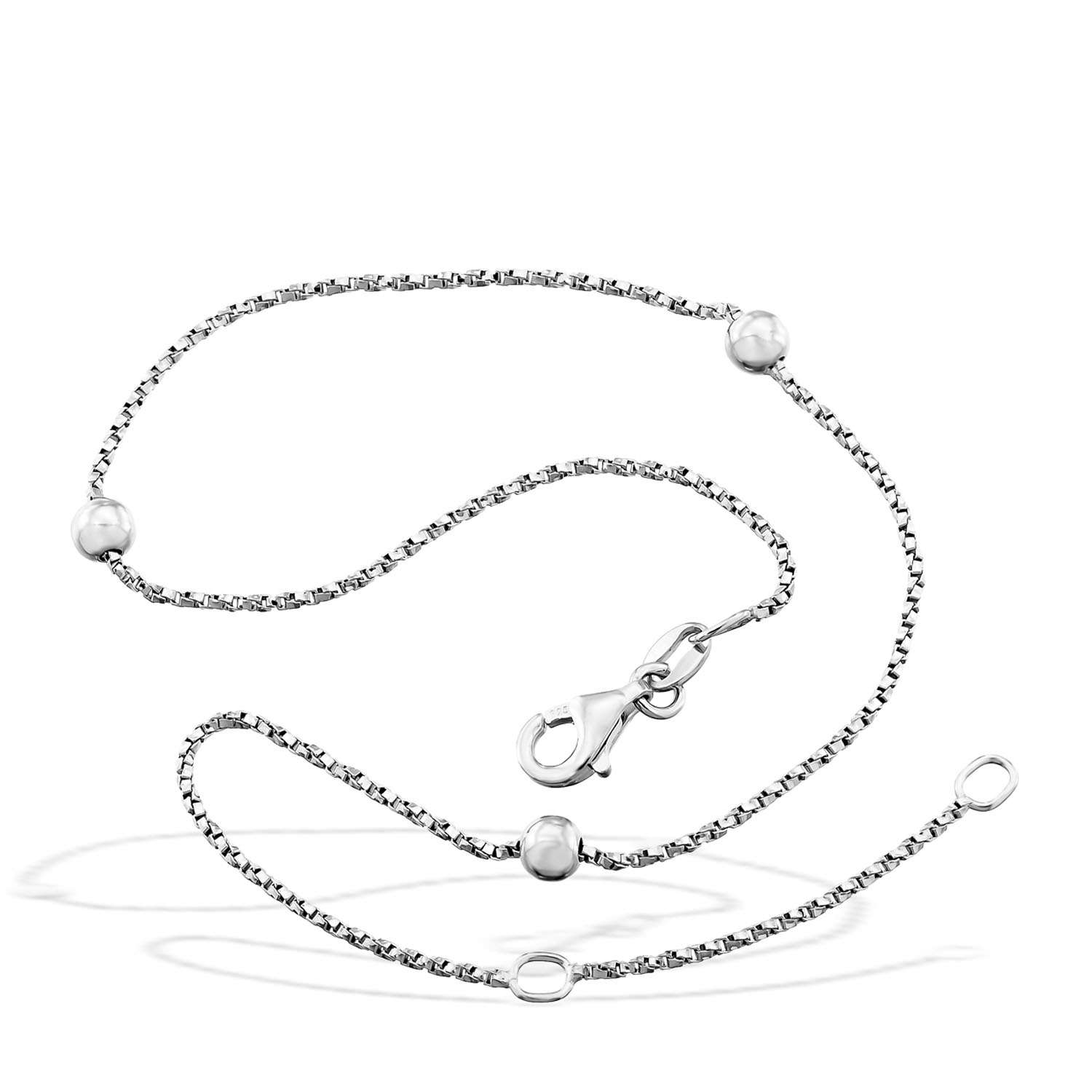 Optimus Fusskette Venezianer mit 3 polierten Kugeln 79 994205 27