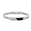 Fossil Armband Edelstahl mit Schwarzem Onyx JF03928040