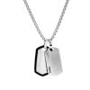 Fossil Chevron Dog Tag Kette Herren aus Edelstahl JF03996040