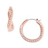 Fossil Rosegold Edelstahl Creolen Sutton Twist JF01299791
