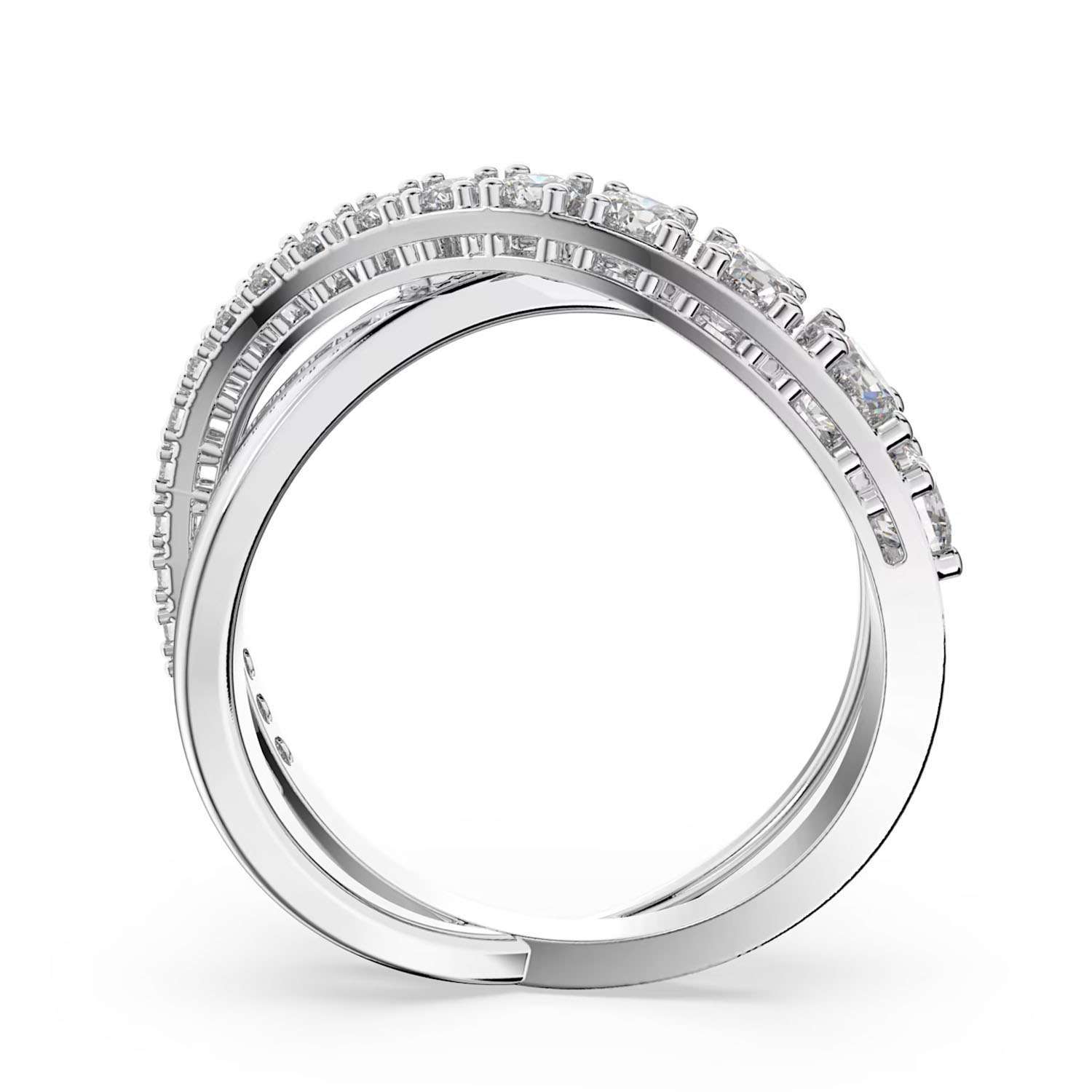 Funkelnder Damenring Swarowski Weiss Rhodiniert 5572718