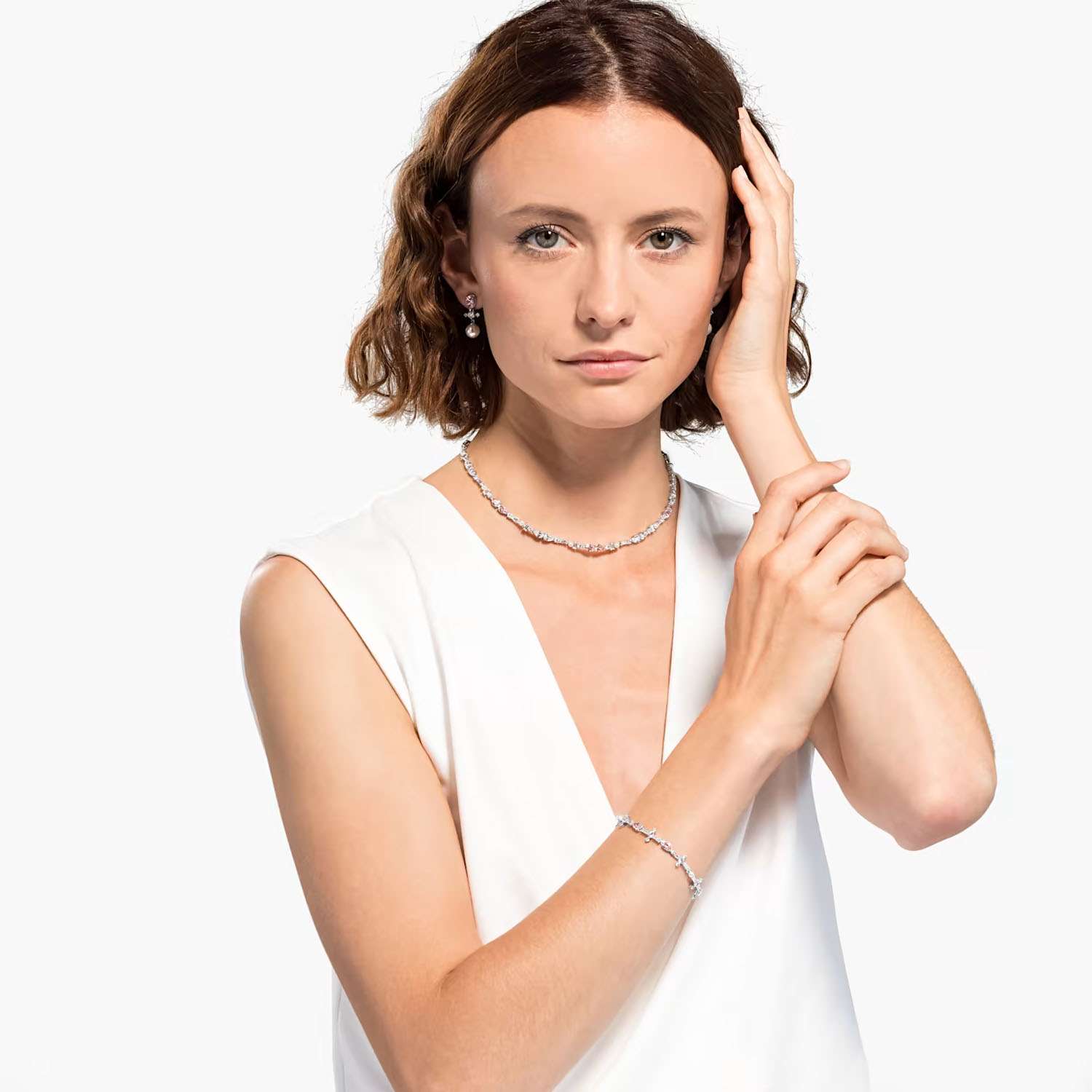 Swarovski Schmuckset Perfection Pink Kristallperlen 5515515d