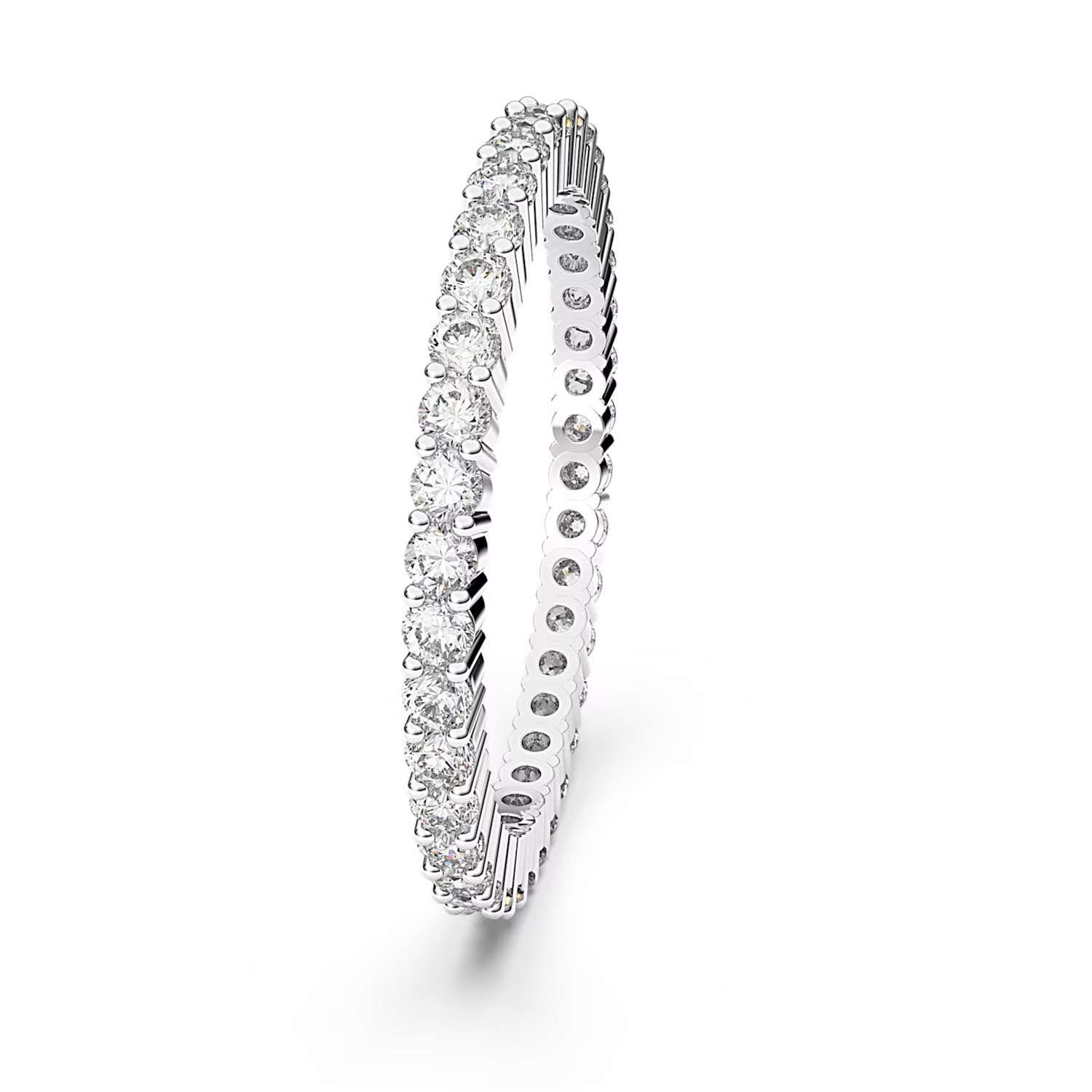 Swarowski Memory Damenring Rundschliff Weiss 5007778