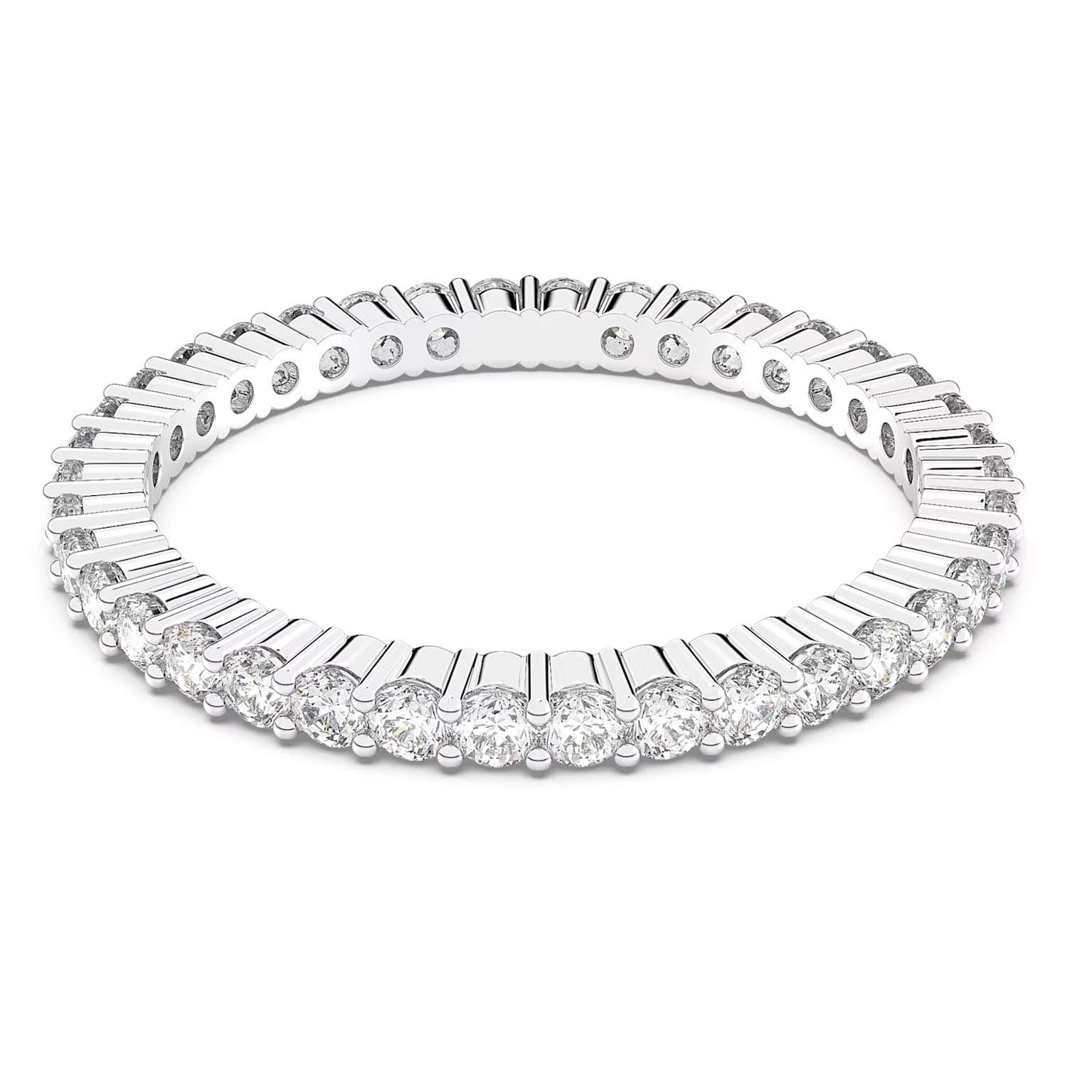 Swarowski Memory Damenring Rundschliff Weiss 5007780a
