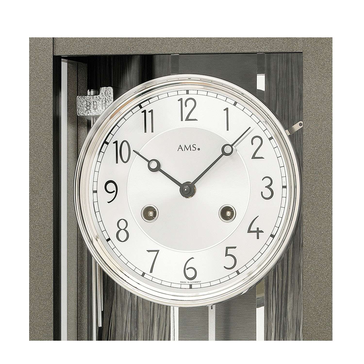 Mechanischer AMS Regulator mit Pendel und Holzgehaeuse 2748a