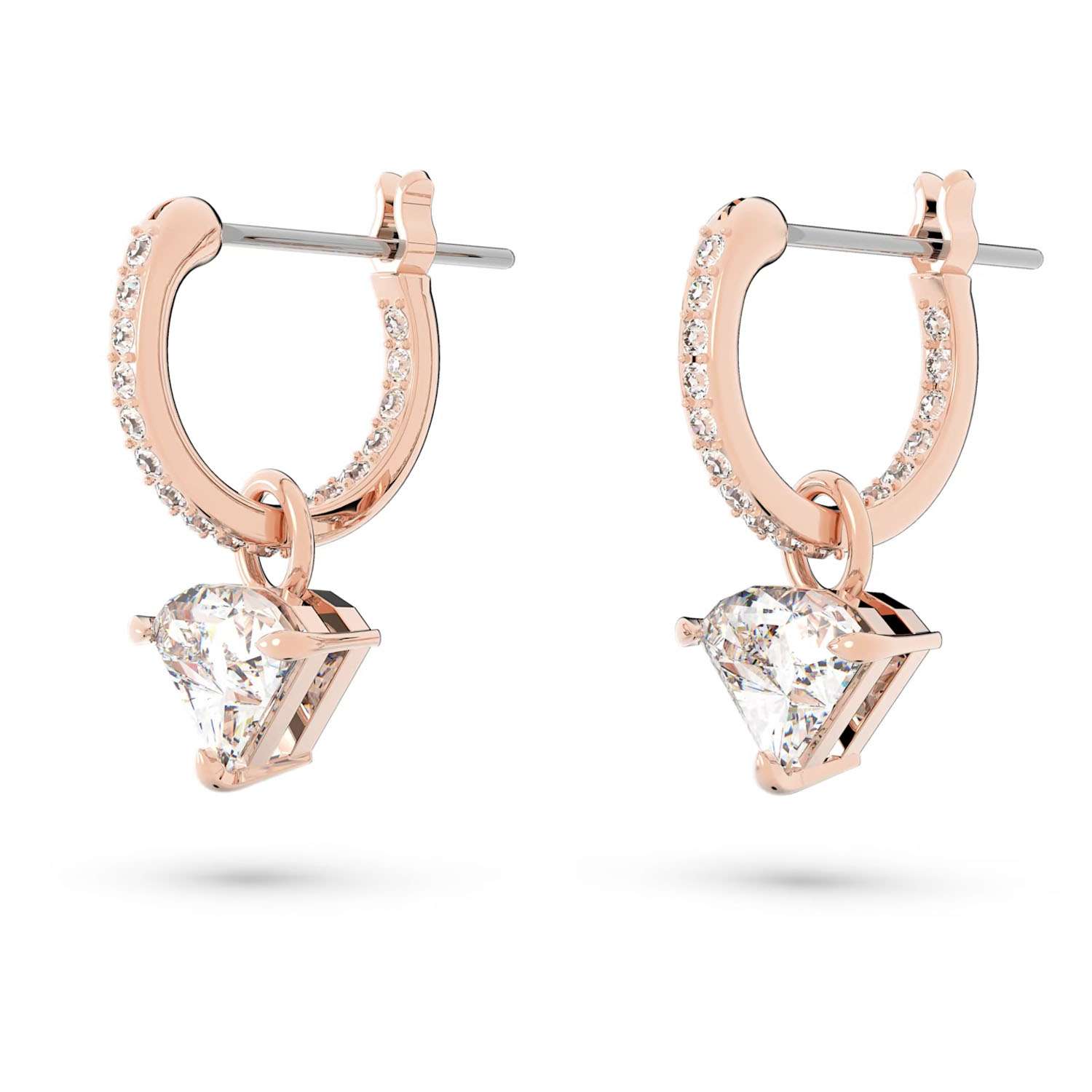 Ohrhaenger Rosegold Trillantschliff Swarovski Kristal 5643738a