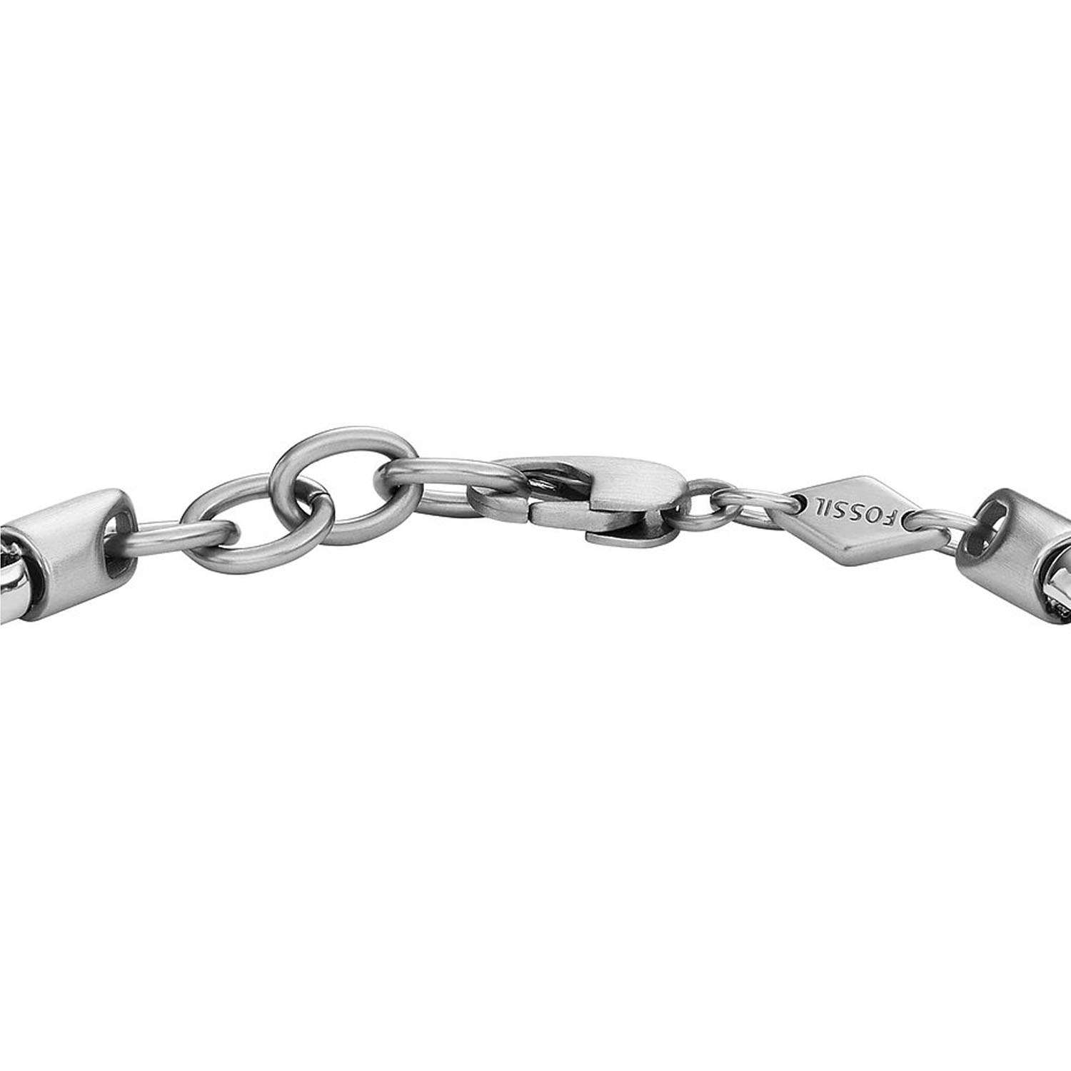 Rundes Bicolor Fossil All Stacked Up Edelstahl Armband JF04138998b
