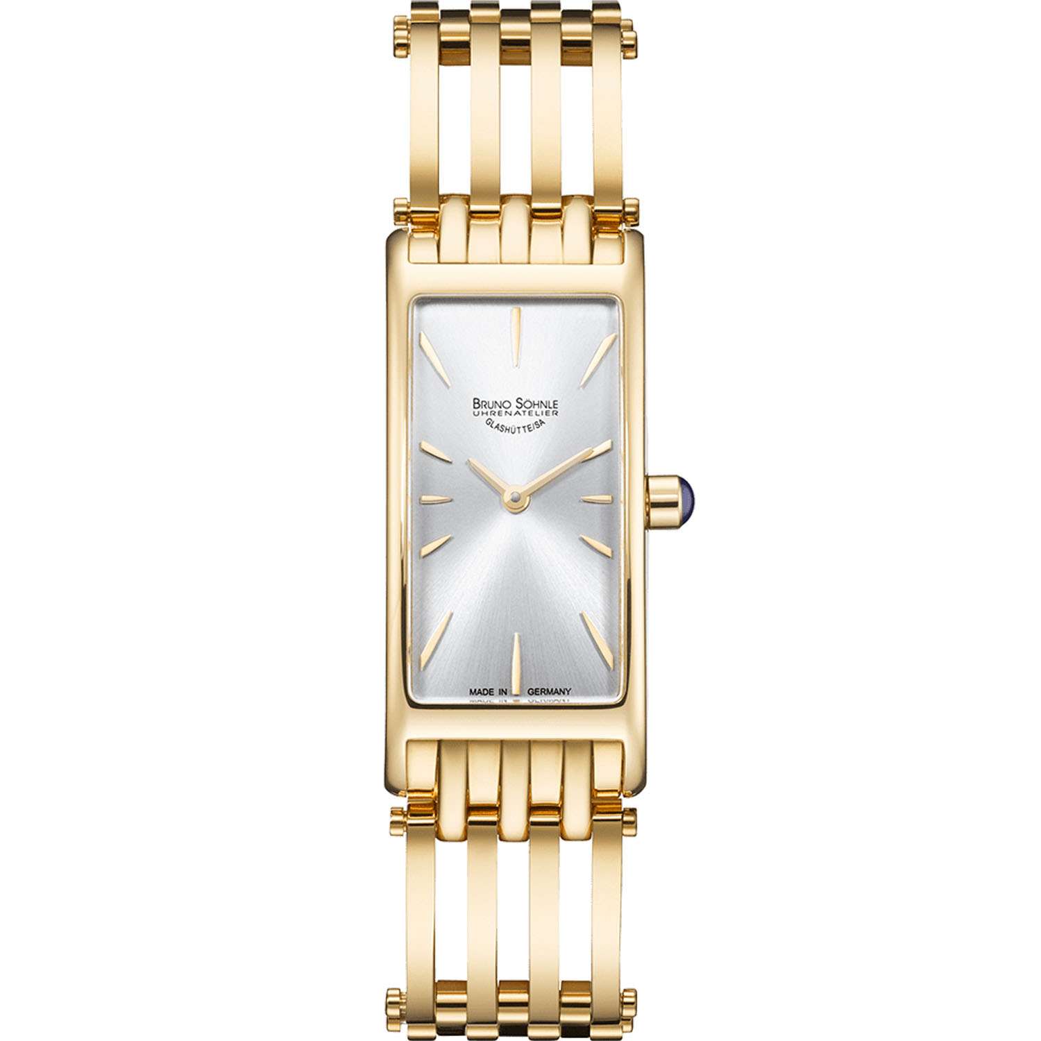 Eckige Damenuhr von Bruno Soehnle mit Edelstahlband 17 33088 244
