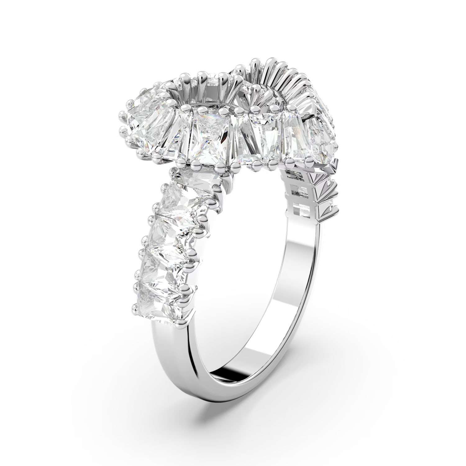 Herz Cocktailring von Swarovski weiss rhodiniert 5647590a