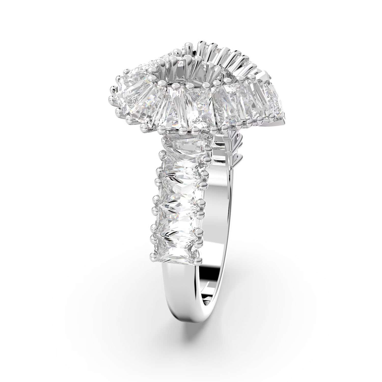 Herz Cocktailring von Swarovski weiss rhodiniert 5647590b