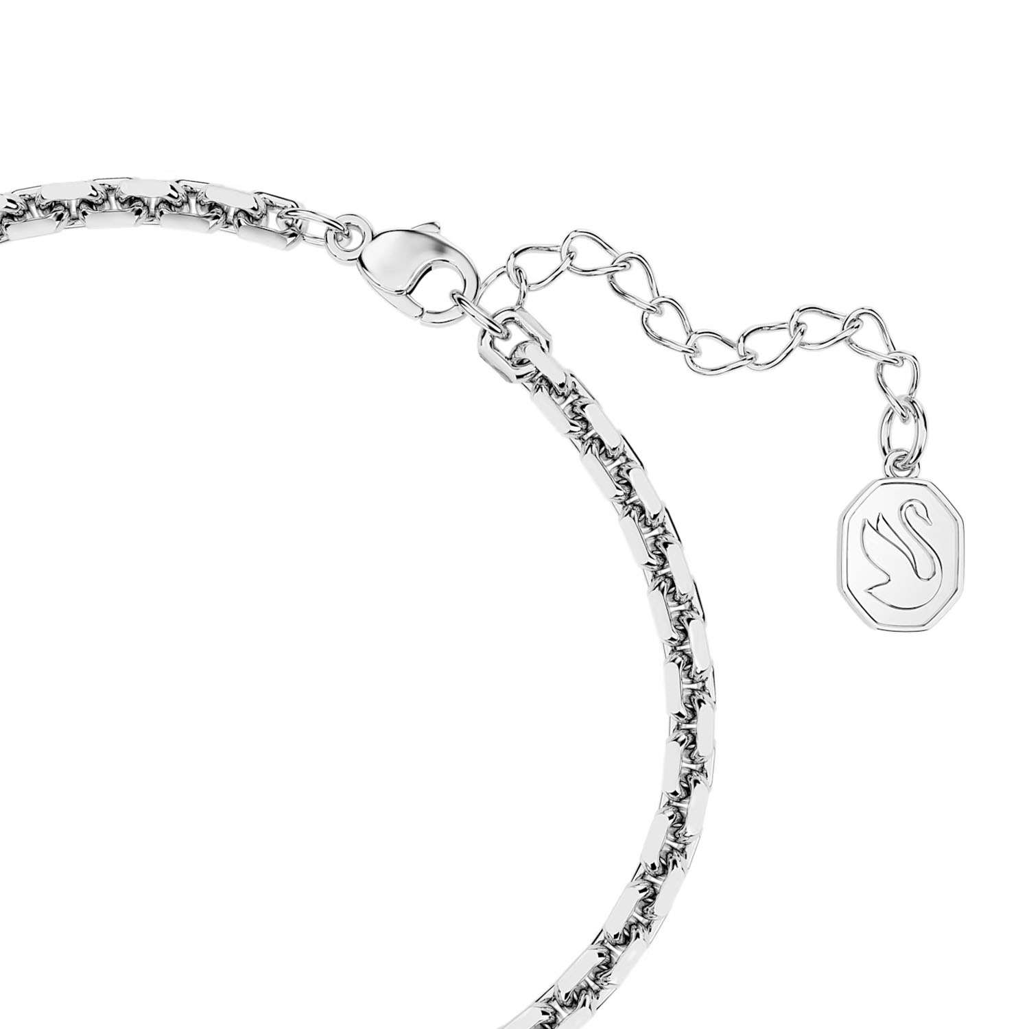 Stylisches Swarovski Herz Armband weiss rohdiniert 5652789b