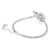 Stylisches Swarovski Herz Armband weiss rohdiniert 5652789c