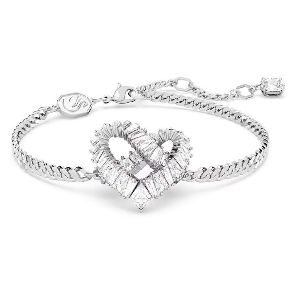 Swarovski Herz Matrix Armband weiss rohdiniert 5648299