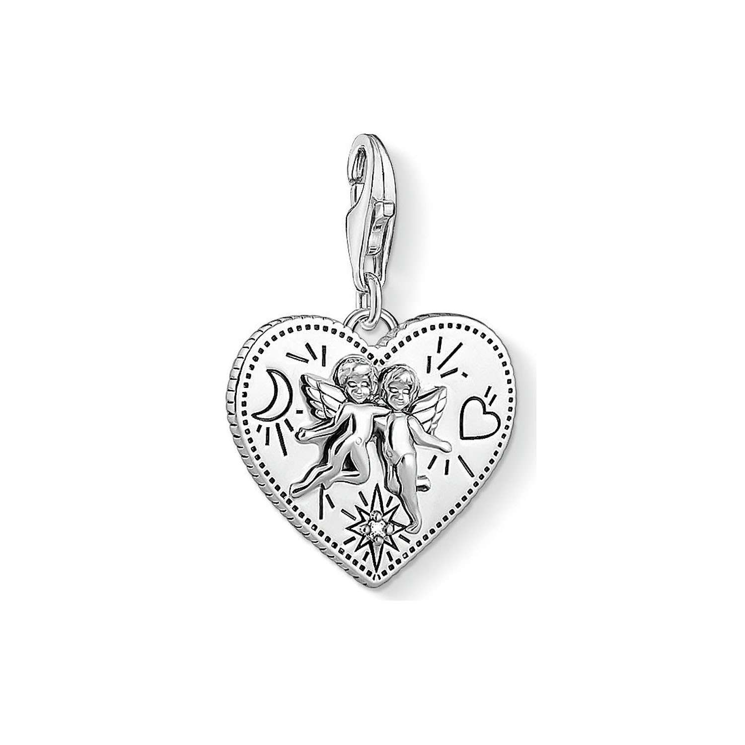 Sabo Charm Armband Set mit Anhaenger Engel silber SET0554 643 14b