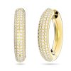 Strahlende Swarovski Dextera Klappcreolen O 25 MM 5618305a
