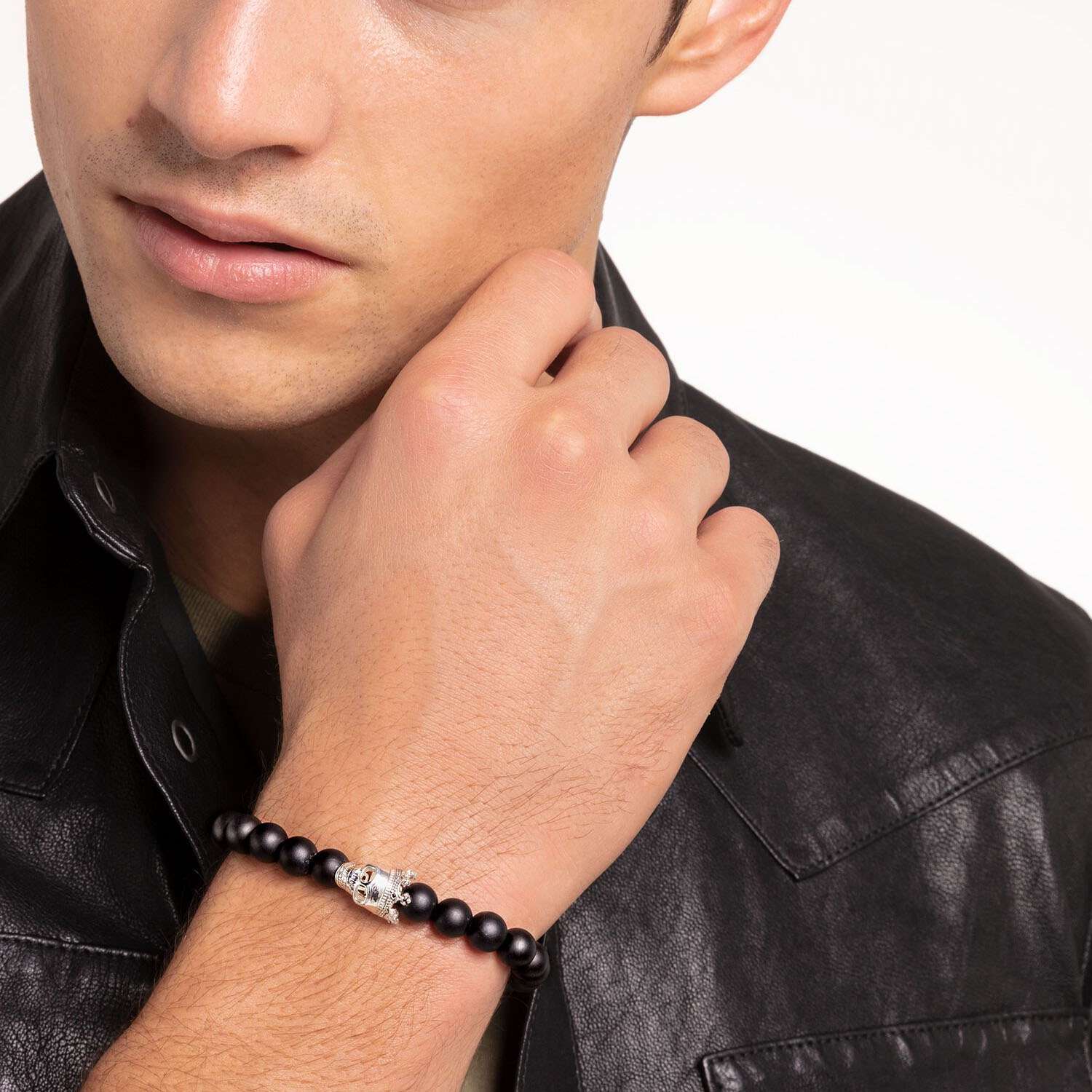 Thomas Sabo Stein Armband mit Totenkopf Koenig A1940 705 11 L19a