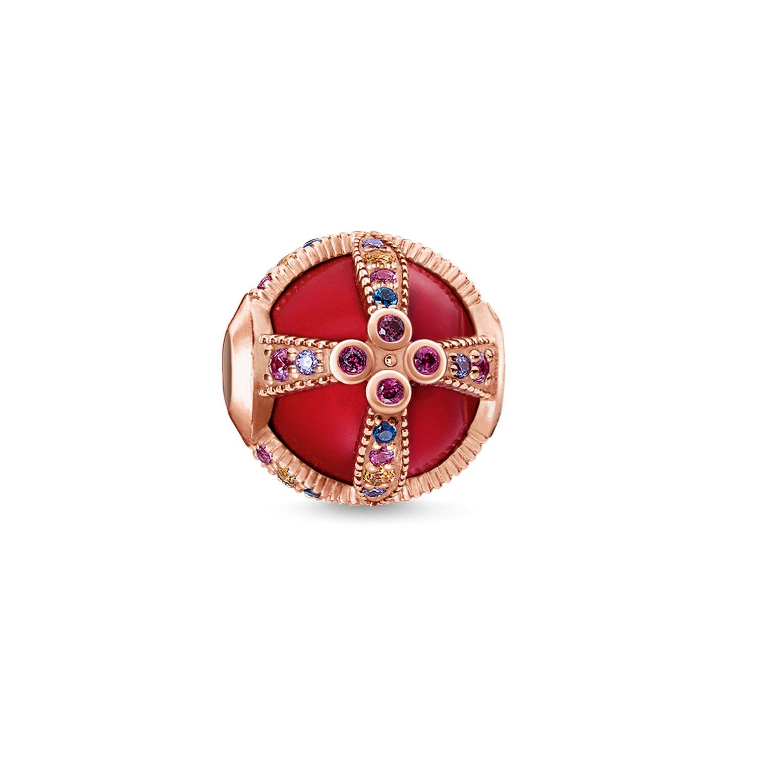 Roter Royalty Victoria Karma Bead mit Steinen K0267 327 10