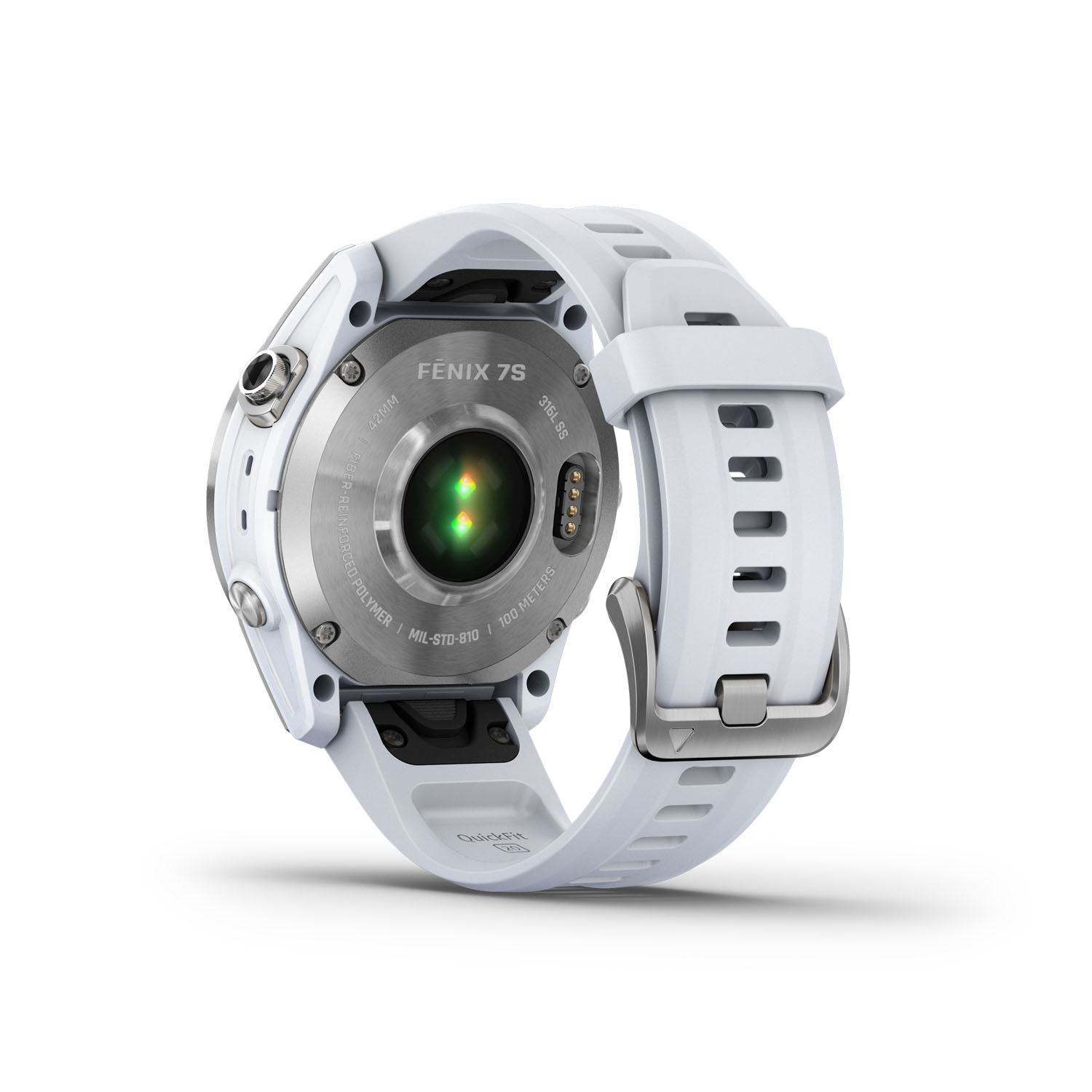 Garmin Fenix 7S GPS Edelstahl Smartwatch Silber 010 02539 03b