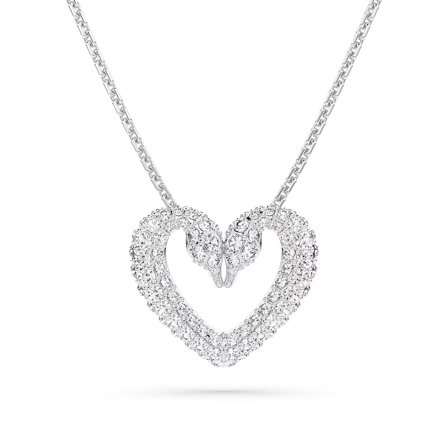 Halskette Swarovski Herz als Schwan Emblem 5625533