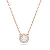 Rosegold Halskette Swarovski Constella mit Rundschliff 5636272