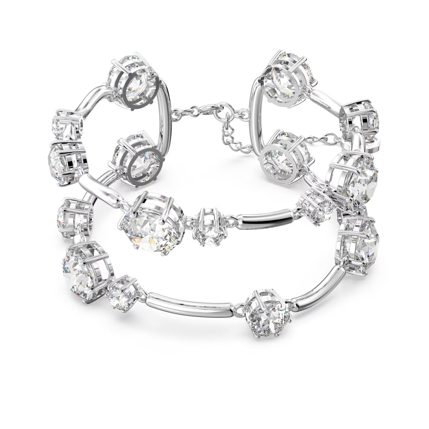 Constella Swarovski Doppel Armreif im Rundschliff 5638697