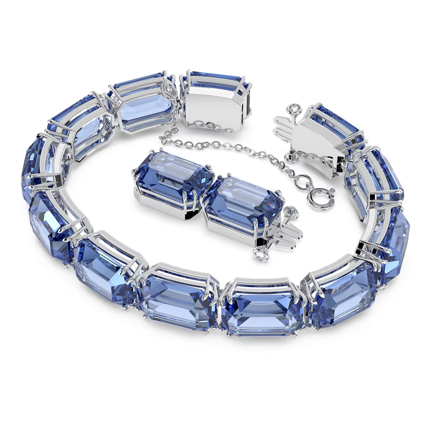 Swarovski Millenia Armband blau im Oktagon Schliff 5614927a