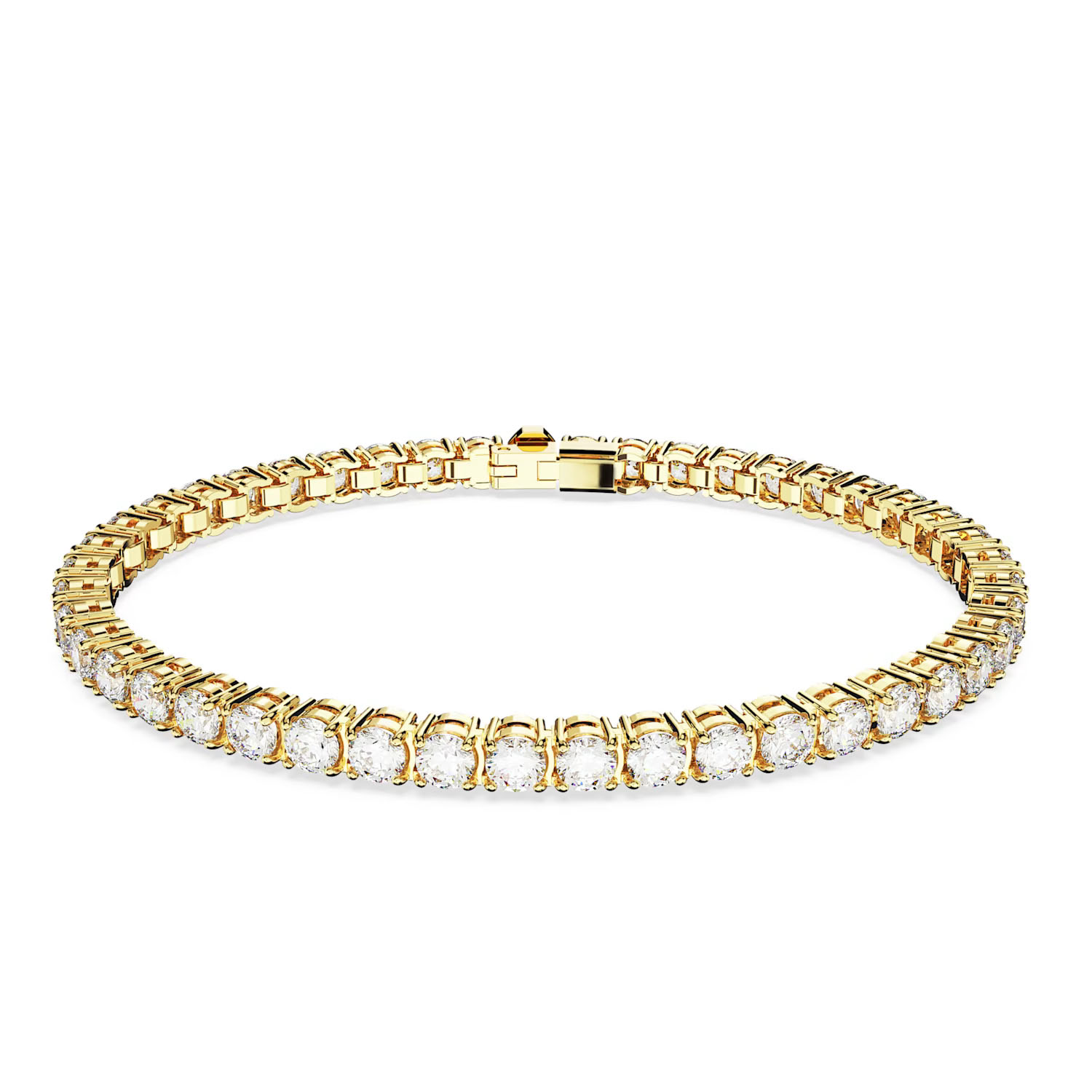 Zierliches Swarovski Tennis Armband mit Rundschliff 5657664